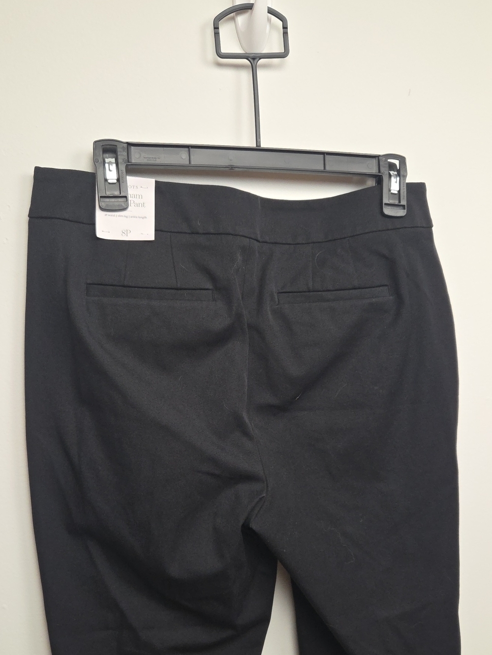 NWT Talbots Black Chatham Ankle Pants Classy Cotton Business Casual Office - 8P - Picture 7 of 12
